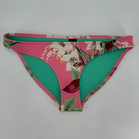 Triangl Aloha Island Pink Floral Neoprene Tropical Beach Large Bikini Bottoms - Picture 1 of 3